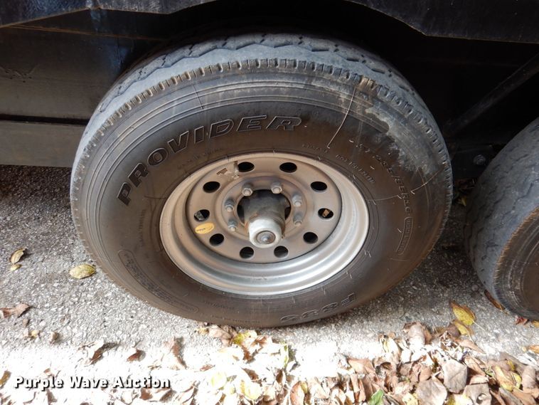 image for item DK1271 2018 East Texas  equipment trailer with wood chipper