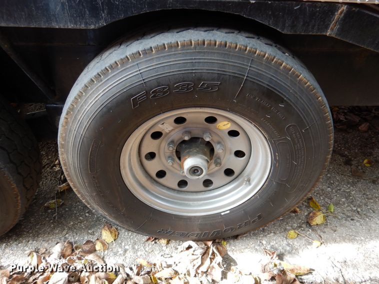 image for item DK1271 2018 East Texas  equipment trailer with wood chipper