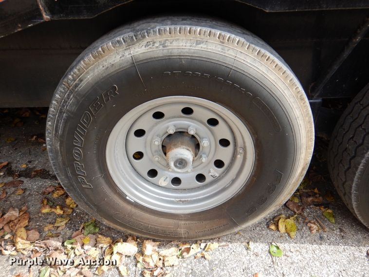 image for item DK1271 2018 East Texas  equipment trailer with wood chipper