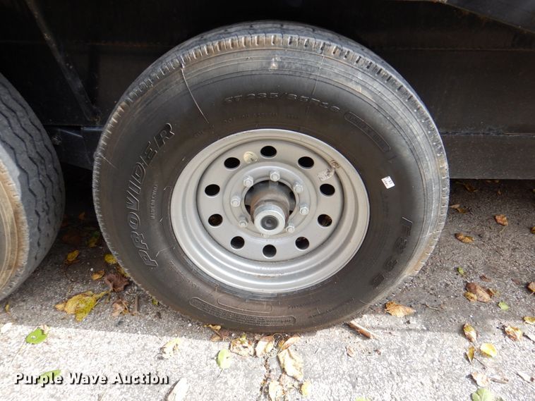 image for item DK1271 2018 East Texas  equipment trailer with wood chipper