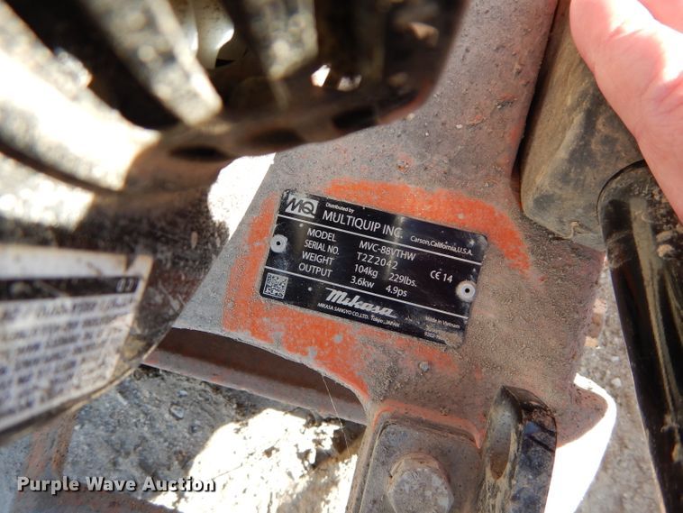 image for item DM0706 Multiquip MVC-88VTHW  plate compactor