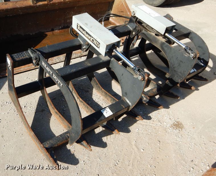 image for item DM0708 Tomahawk  72"W skid steer grapple bucket
