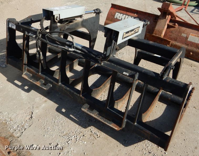 image for item DM0708 Tomahawk  72"W skid steer grapple bucket