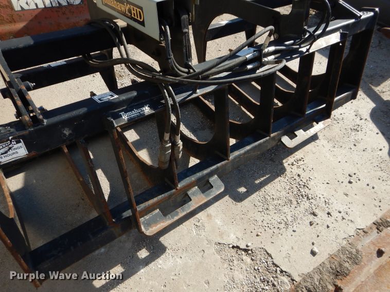 image for item DM0708 Tomahawk  72"W skid steer grapple bucket