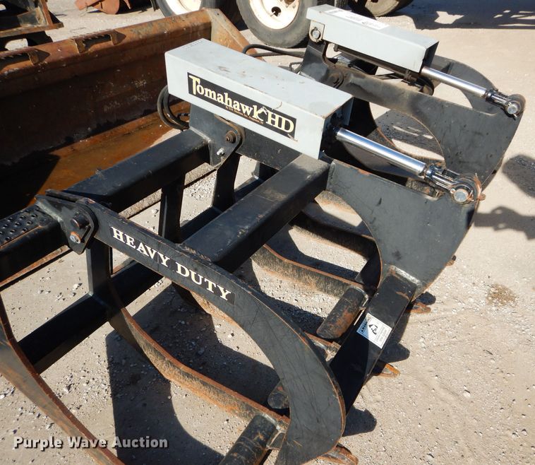 image for item DM0708 Tomahawk  72"W skid steer grapple bucket