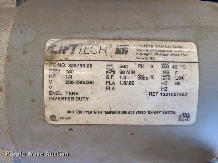 image for item DN5718 (3) Shaw Box hoists