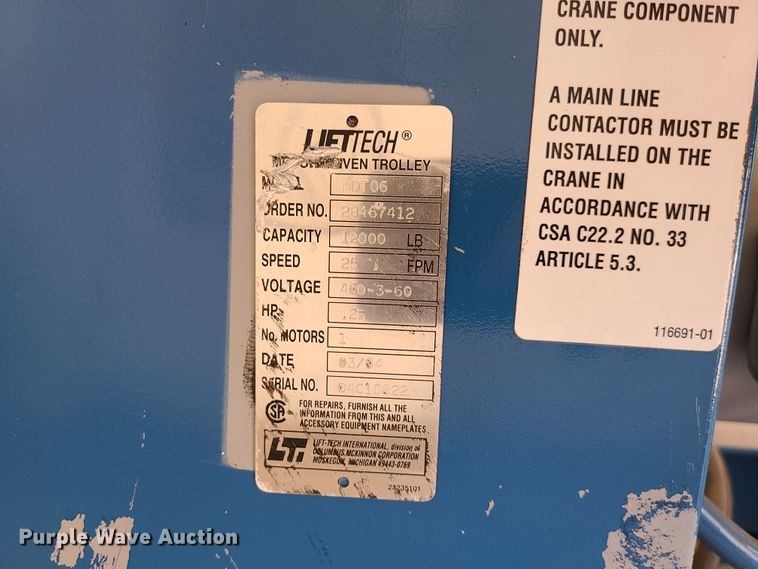 image for item DN5718 (3) Shaw Box hoists