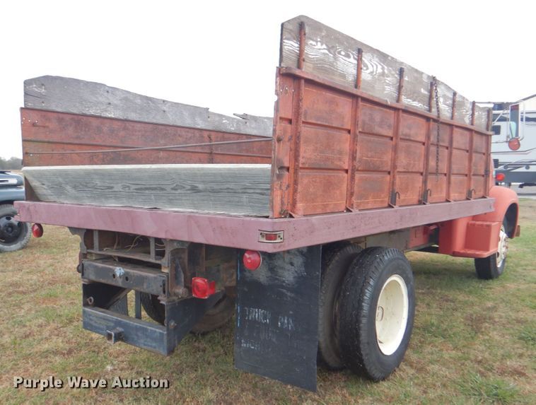 image for item DN6541 1955 Ford C750 Big Job  dump flatbed truck