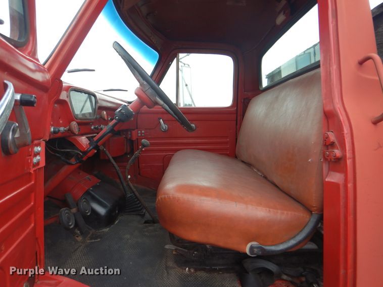 image for item DN6541 1955 Ford C750 Big Job  dump flatbed truck
