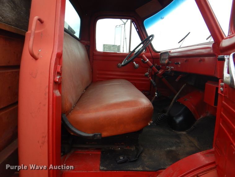 image for item DN6541 1955 Ford C750 Big Job  dump flatbed truck
