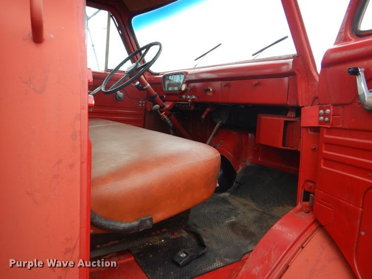 image for item DN6541 1955 Ford C750 Big Job  dump flatbed truck