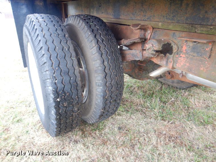 image for item DN6541 1955 Ford C750 Big Job  dump flatbed truck