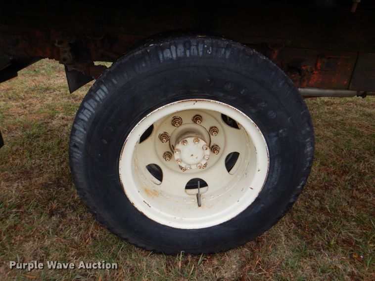 image for item DN6541 1955 Ford C750 Big Job  dump flatbed truck