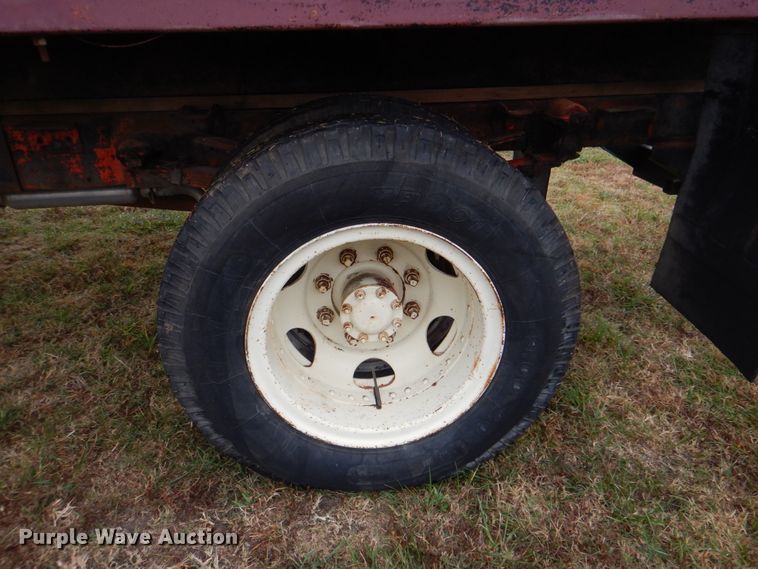image for item DN6541 1955 Ford C750 Big Job  dump flatbed truck