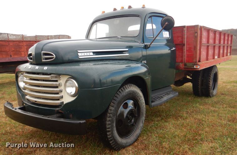 image for item DN6542 1948 Ford F6  grain truck