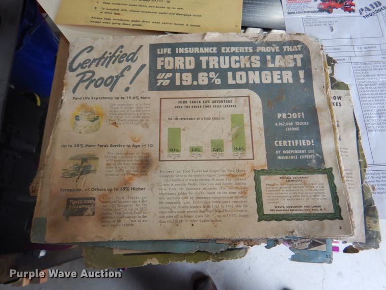 image for item DN6542 1948 Ford F6  grain truck