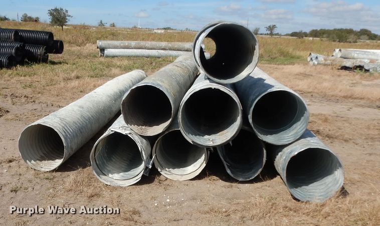 image for item ED9886 (9) galvanized culverts