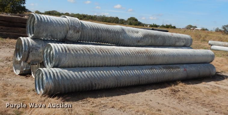image for item ED9886 (9) galvanized culverts