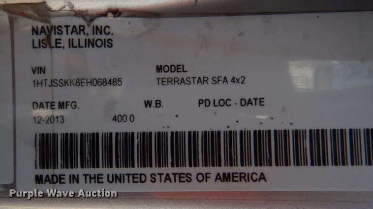 image for item HT9499 2014 International TerraStar  delivery truck