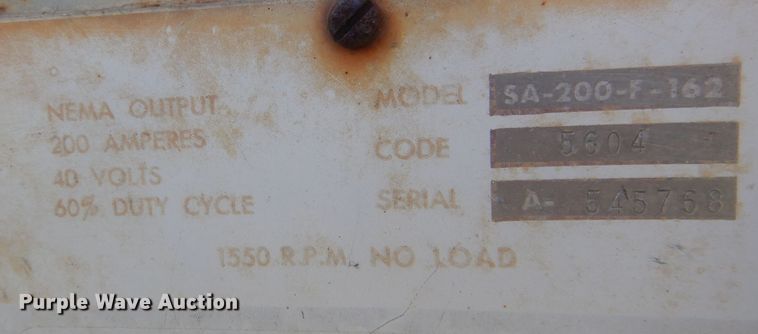 image for item HU9318 Lincoln SA-200-F-162  welder