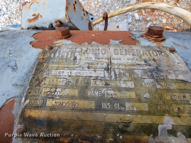 image for item ID9497 Ohio OPT 15-25  generator