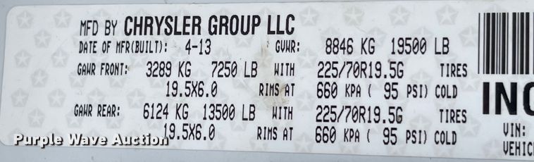 image for item IK9634 2013 Dodge Ram 5500  Crew Cab flatbed truck