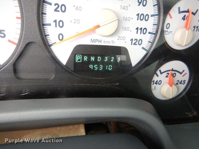 image for item JF9976 2008 Dodge Ram 5500 Heavy Duty  Crew Cab flatbed truck