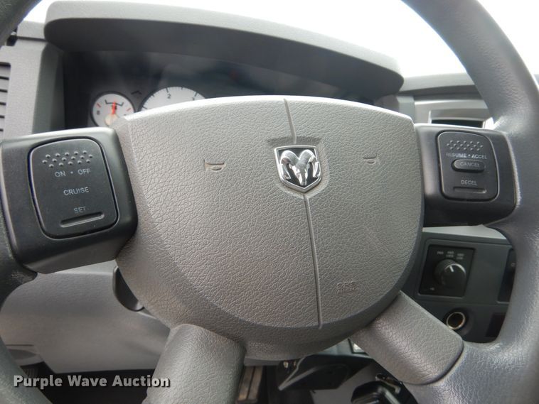 image for item JF9976 2008 Dodge Ram 5500 Heavy Duty  Crew Cab flatbed truck