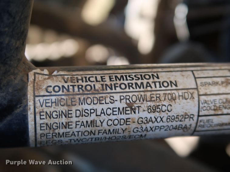 image for item JS9782 2016 Arctic Cat 700 HDX XT  utility vehicle