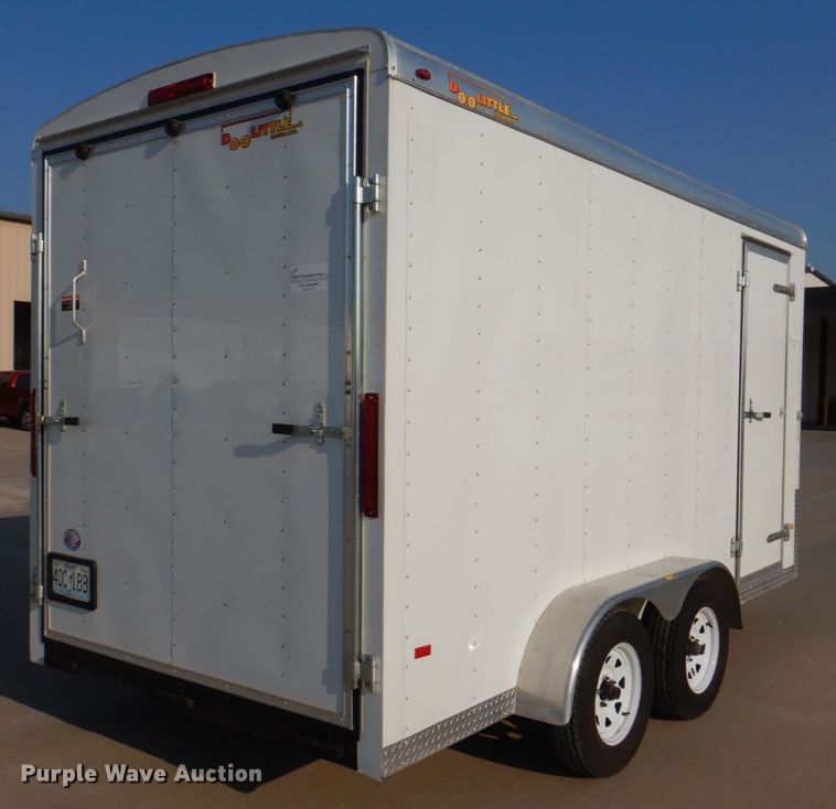 image for item KX9388 2009 Doolittle  enclosed cargo trailer