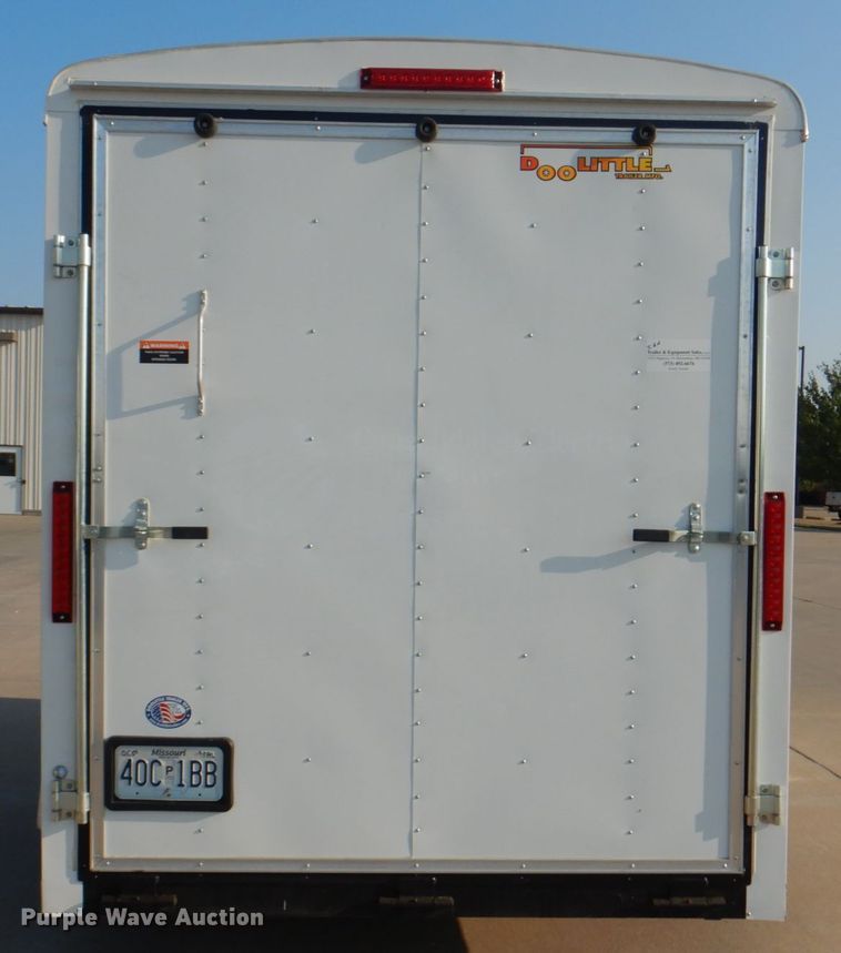 image for item KX9388 2009 Doolittle  enclosed cargo trailer