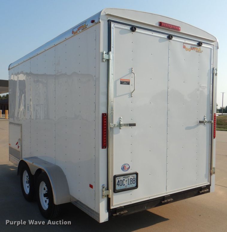 image for item KX9388 2009 Doolittle  enclosed cargo trailer