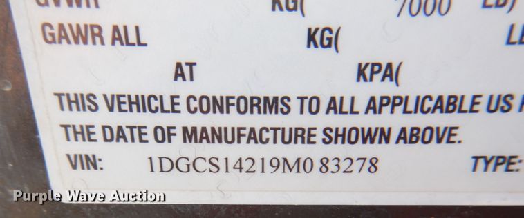 image for item KX9388 2009 Doolittle  enclosed cargo trailer