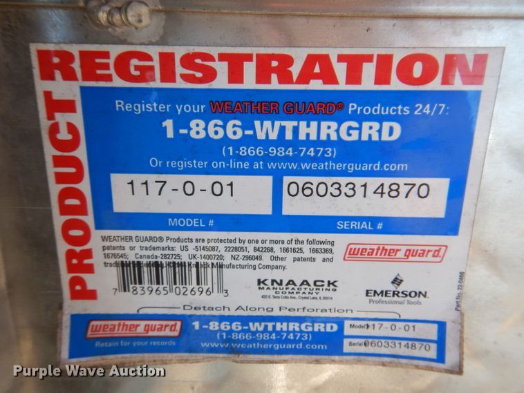 image for item KY9562 Weatherguard  toolbox