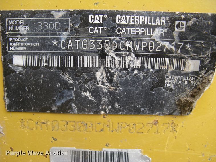 image for item DG5320 2008 Caterpillar 330DL  excavator