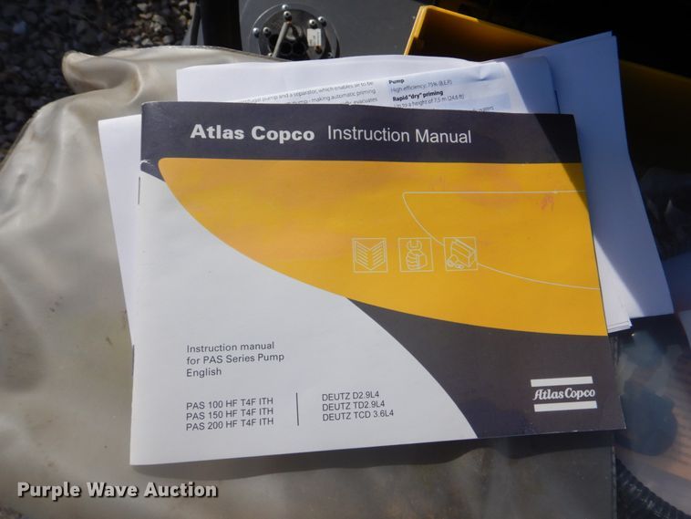 image for item DH8030 2019 Atlas Copco PAS100HF  water pump