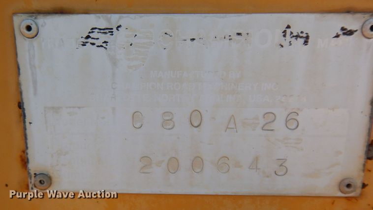 image for item DI8546 1997 Champion C80A  motor grader