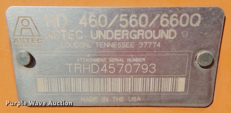 image for item DI8548 2007 Astec RT460  trencher