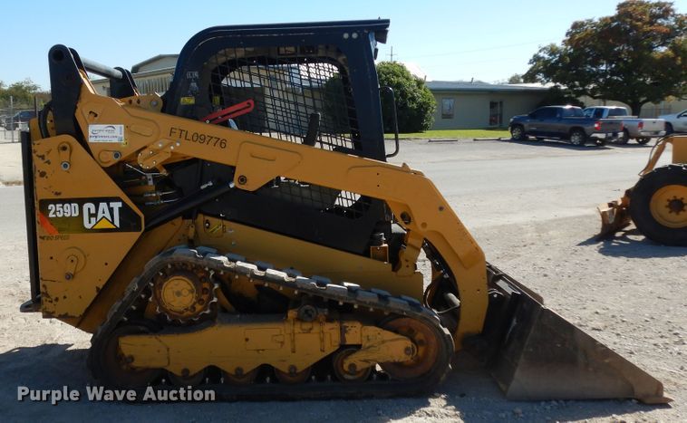 image for item DI8550 2016 Caterpillar 259D  tracked skid steer loader