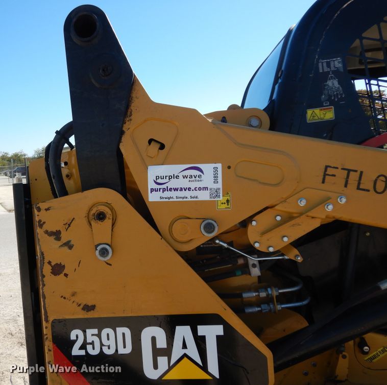 image for item DI8550 2016 Caterpillar 259D  tracked skid steer loader
