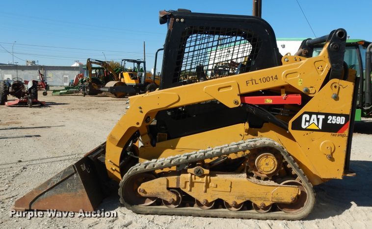 image for item DI8552 2016 Caterpillar 259D  tracked skid steer loader