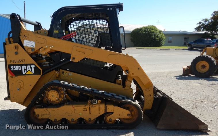 image for item DI8553 2017 Caterpillar 259D  tracked skid steer loader