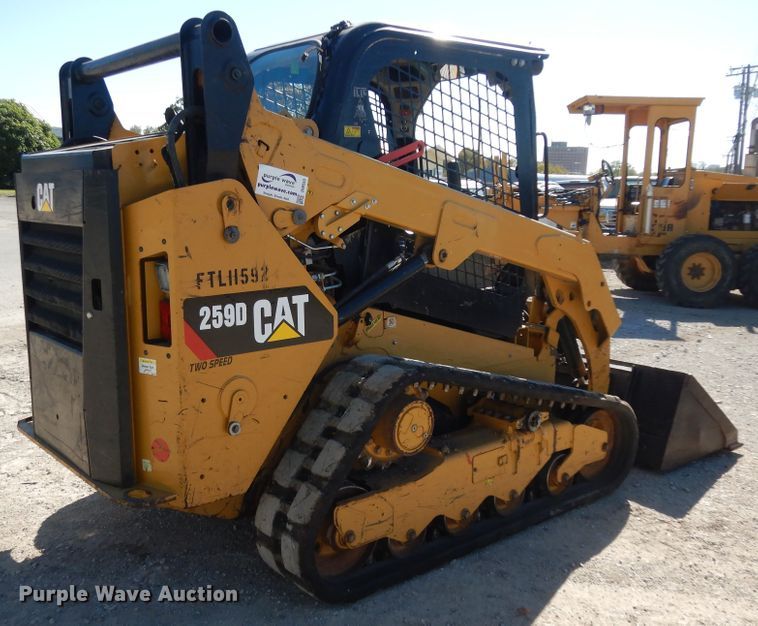 image for item DI8553 2017 Caterpillar 259D  tracked skid steer loader