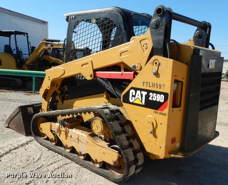 image for item DI8553 2017 Caterpillar 259D  tracked skid steer loader