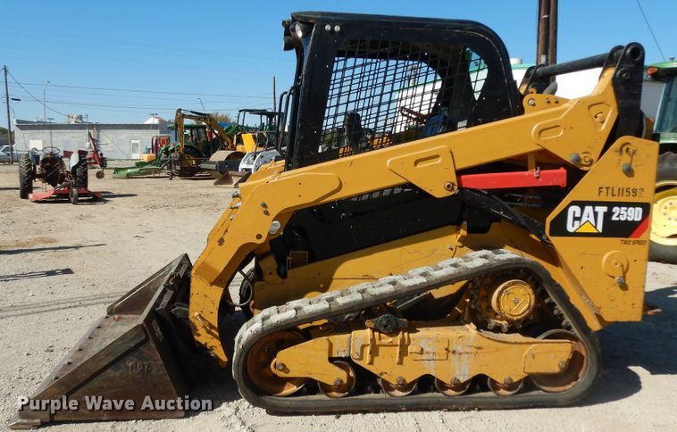 image for item DI8553 2017 Caterpillar 259D  tracked skid steer loader