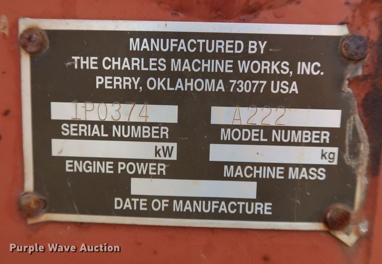 image for item DJ2440 1997 Ditch Witch 3610  trencher