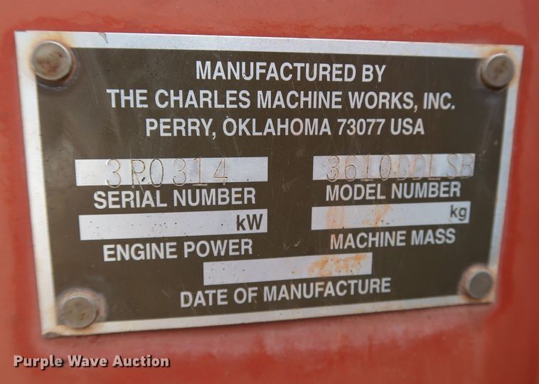 image for item DJ2440 1997 Ditch Witch 3610  trencher