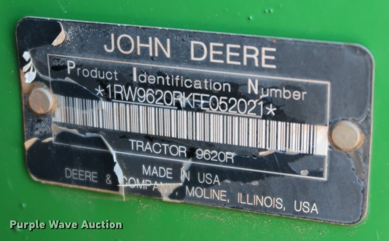 image for item DJ2455 2016 John Deere 9620R Scraper Special  4WD tractor