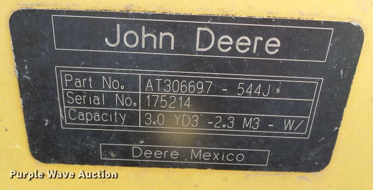 image for item DJ7548 2006 John Deere 544J  wheel loader