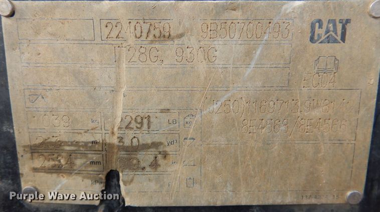 image for item DK1421 2006 Caterpillar 930G  wheel loader